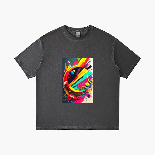 Colorful Abstract Poster Gradient T Shirts