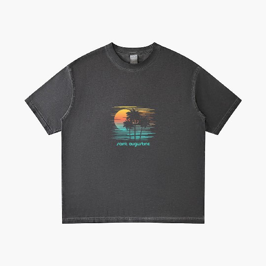 Saint Augustine Florida Stylish Souvenir Vacation Gradient T Shirts