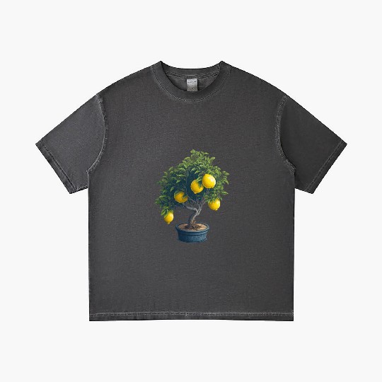 Lemon Bonsai Tree Gradient T Shirts