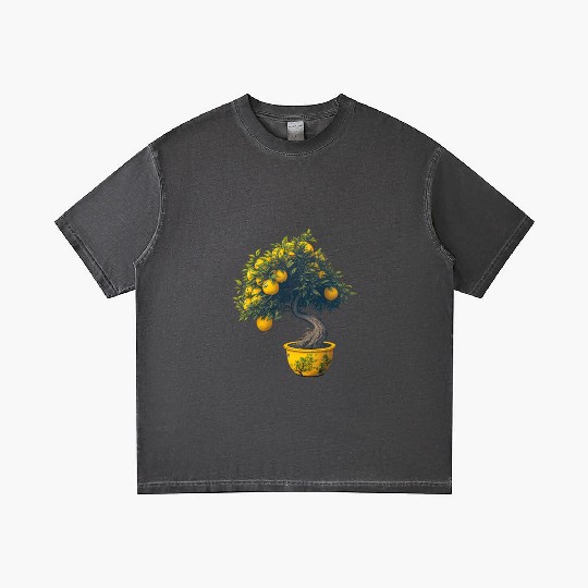 Lemon Bonsai Tree Gradient T Shirts