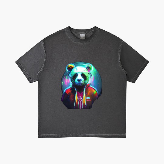 Panda in a neon paradise Gradient T Shirts