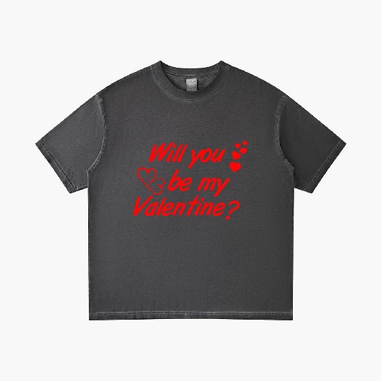 Will you be my Valentine Vector Gradient T Shirts Design