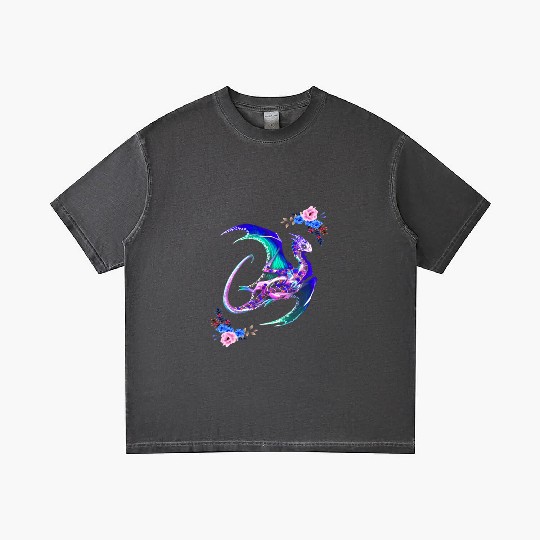 Day Of The Dead Sugar Skull Dragon Gradient T Shirts