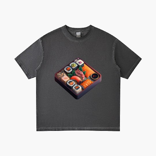 Realistic Sushi On Table Gradient T Shirts