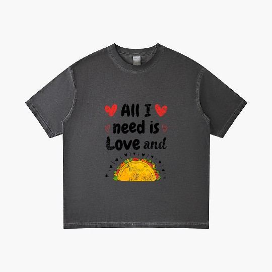 Vintage I Love Tacos Groovy Tacos Are My Valentine Gradient T Shirts