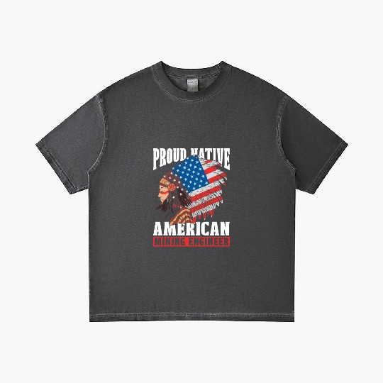 Engineer Engineering Us Flag Mining Engineer Gradient T Shirts