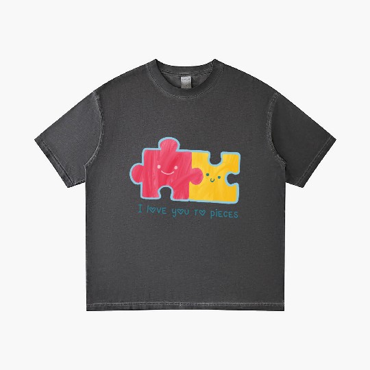 [Love] I Love You To Pieces Gradient T Shirts