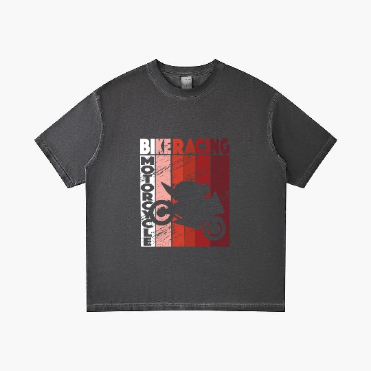 Bike Racing Motorcycle Race Retro Biker Gradient T Shirts