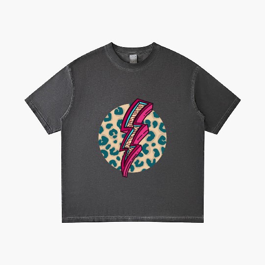 Cheetah Print Lightning Bolt Gradient T Shirts