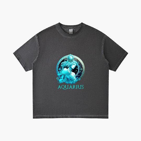 Embrace Your Aquarius Identity: Aquarius Pride Zod Gradient T Shirts