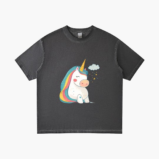 Rainbow Beauty: An Illustration of a Unicorn Pony Gradient T Shirts