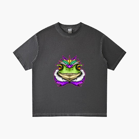 Frog King Or Frog Prince With Royal Fur For Mardi Gradient T Shirts