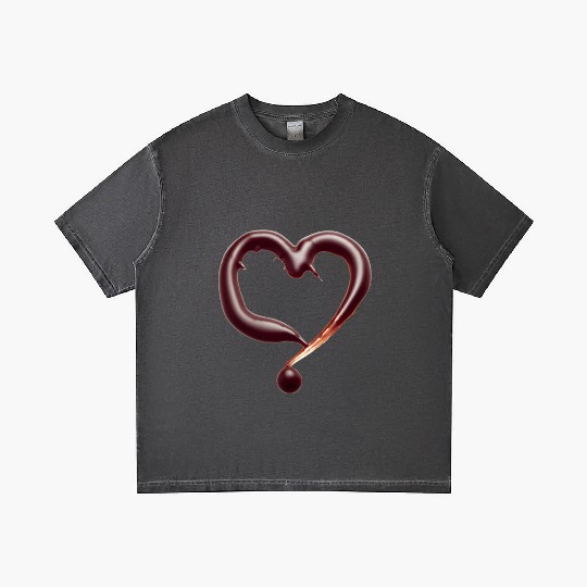 Chocolate heart Gradient T Shirts