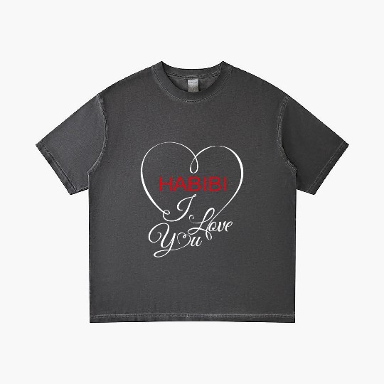 Habibi i love you Gradient T Shirts