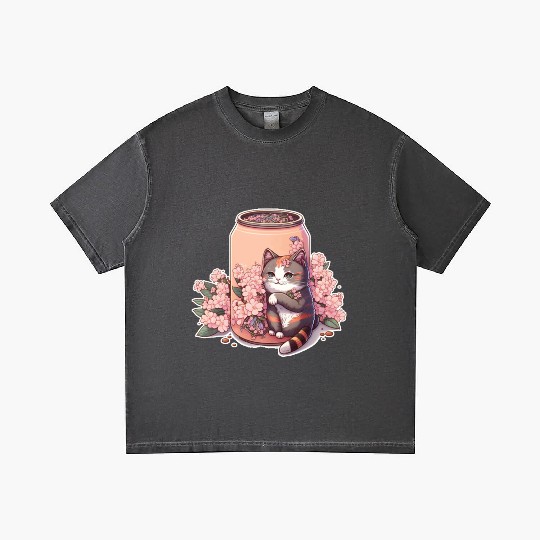 Anime cat Gradient T Shirts