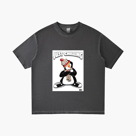 Just Chilling Penguin by Black Sheep Graphix Gradient T Shirts