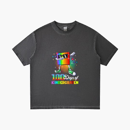 100 Days Of Kindergarten School Teacher Gradient T Shirts