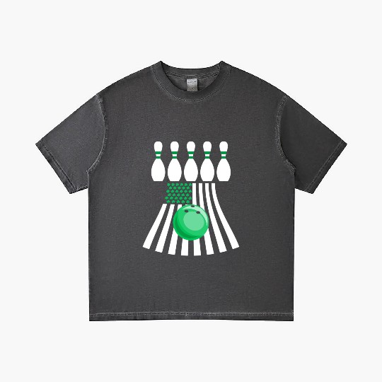 Bowling St Patrick s Day Irish American Flag Gradient T Shirts