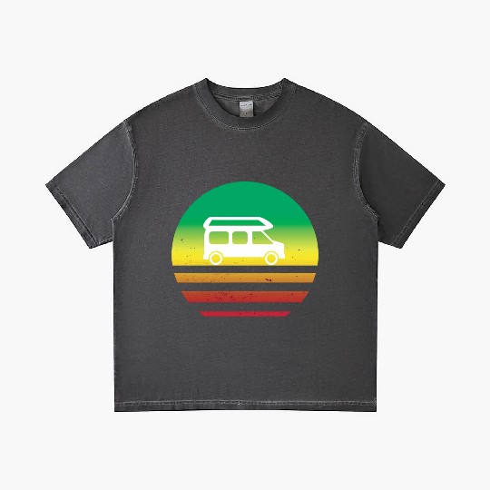 Camper Van Retro Sunset Vintage sun camping Gradient T Shirts