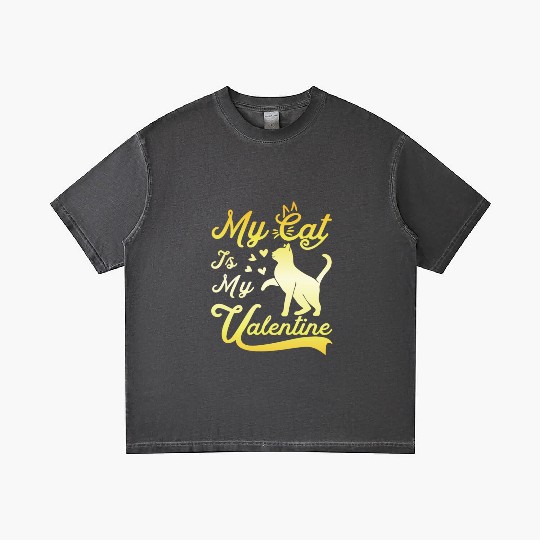Cat Valentine Humor Kitties Lover Gradient T Shirts