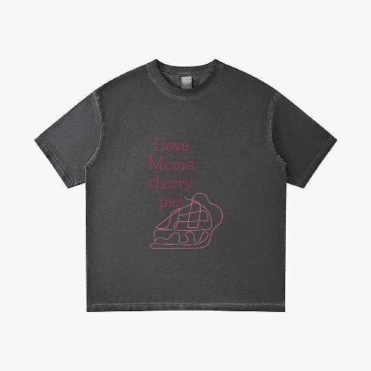 I love Mom s cherry pie Gradient T Shirts