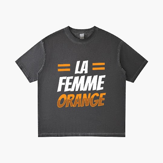 La Femme Orange Gradient T Shirts