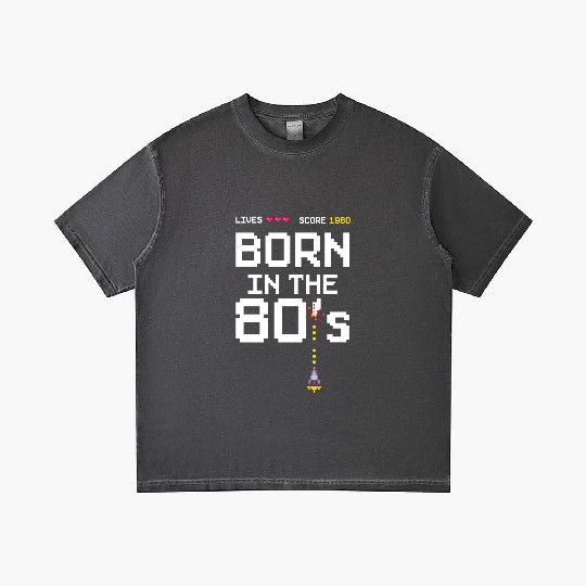 1980 Birtday Retro Gamer Pixel Born in the 80s Gradient T Shirts