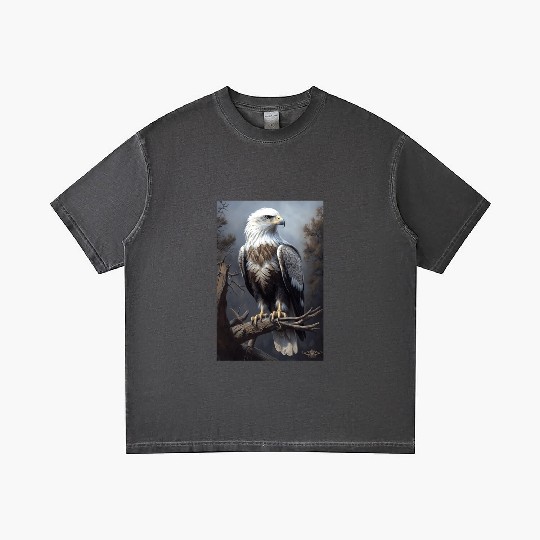 Majestic White-Headed Eagle in the Wild Gradient T Shirts