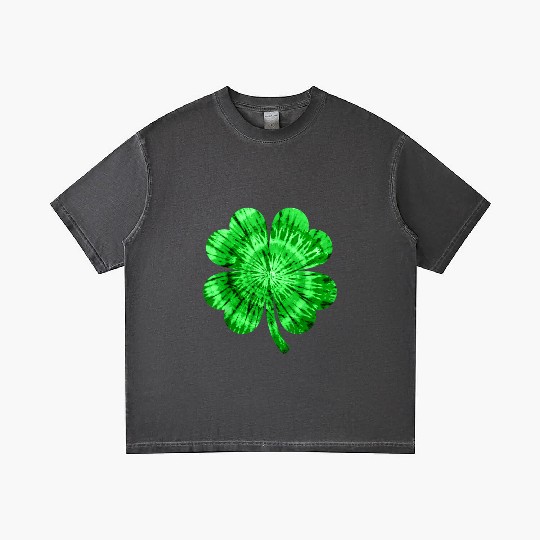 St Patrick's Day Shamrock Tie Dye Women Irish Boy Gradient T Shirts