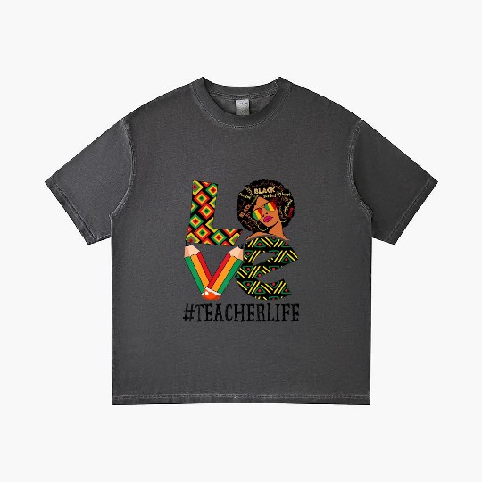 Teacher Love Afro African American Gradient T Shirts