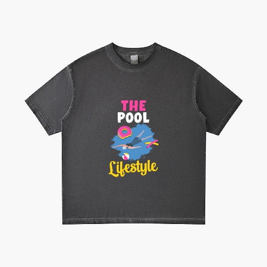 The Pool Lifestyle Donut Floater Swimming Sports Gradient T Shirts