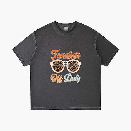 Teacher off duty Teacher on holiday Teacher Gradient T Shirts