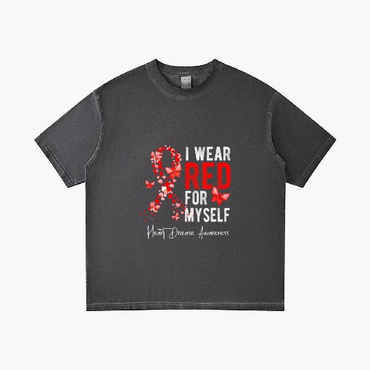 I Wear Red For Myself Heart Disease Awareness Mont Gradient T Shirts