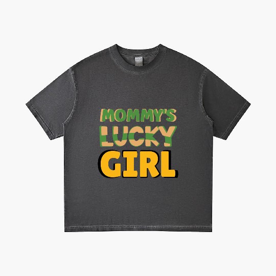 mommy s lucky girl Gradient T Shirts