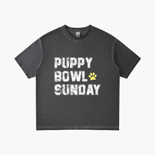 Puppy Bowl Sunday Funny Present Ideaes Dog for Men Gradient T Shirts