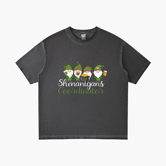 Shenanigans Coordinator St Patricks Day Gnomes Gradient T Shirts