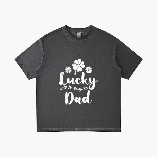 Lucky Dad Irish St Patrick's Day Dad Gradient T Shirts