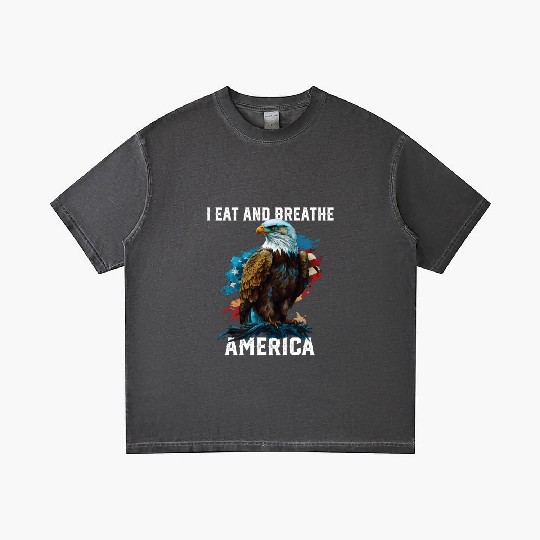 I Eat and Breathe America American Bald Eagle Gradient T Shirts