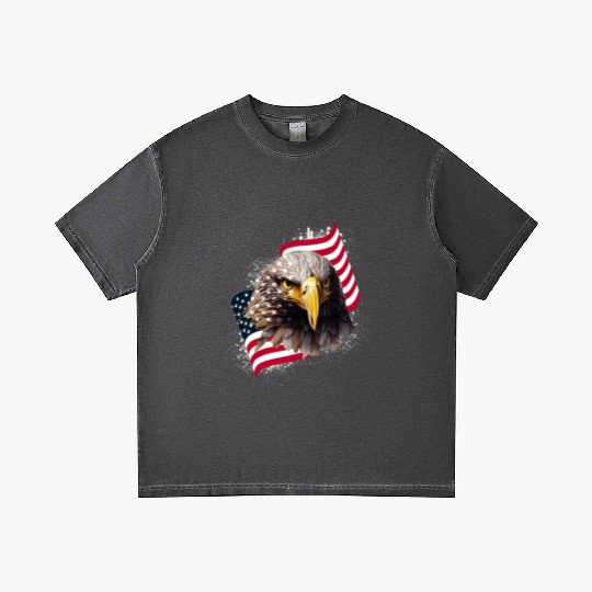 Patriotic Eagle US American Flag Bald Eagle USA Gradient T Shirts
