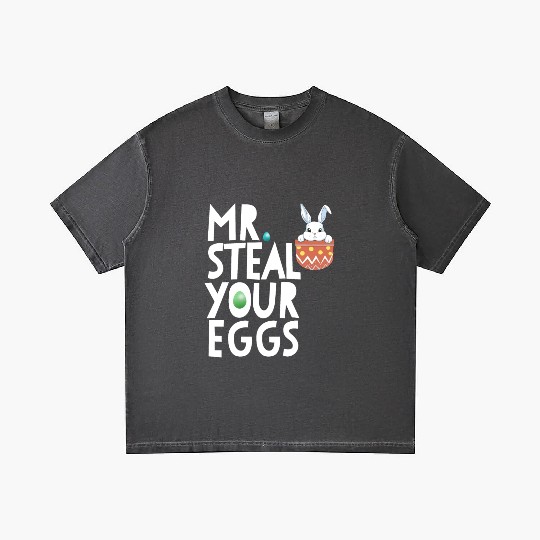 Mr Steal Your Eggs Kids Easter Sunday Funny Easter Gradient T Shirts
