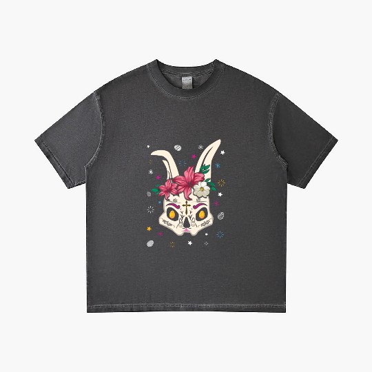 El Dia De Los Muertos Happy Easter Sunday Bunny Gradient T Shirts
