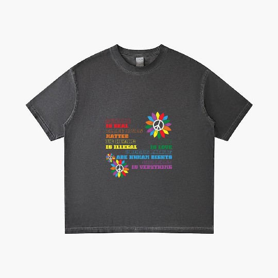 Distressed Science Is Real Black Gradient T Shirts