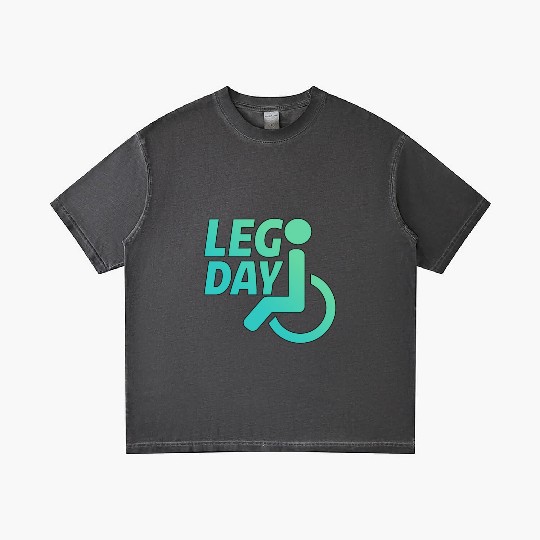 Leg Day Handicapped Wheelchair 22 Gradient T Shirts