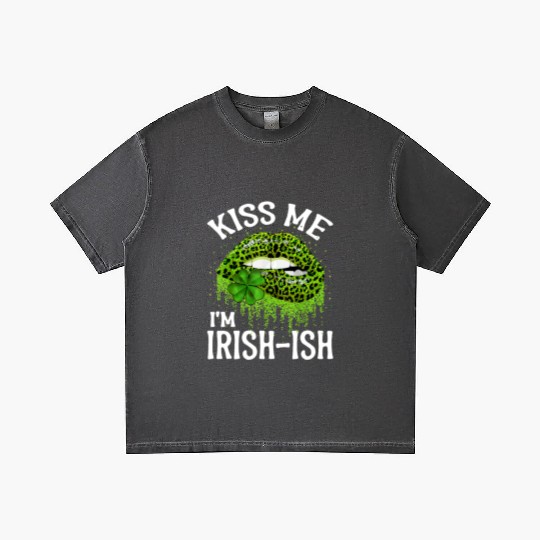 Kiss Me I'm Irish Lips Sexy St Patricks Day Gradient T Shirts