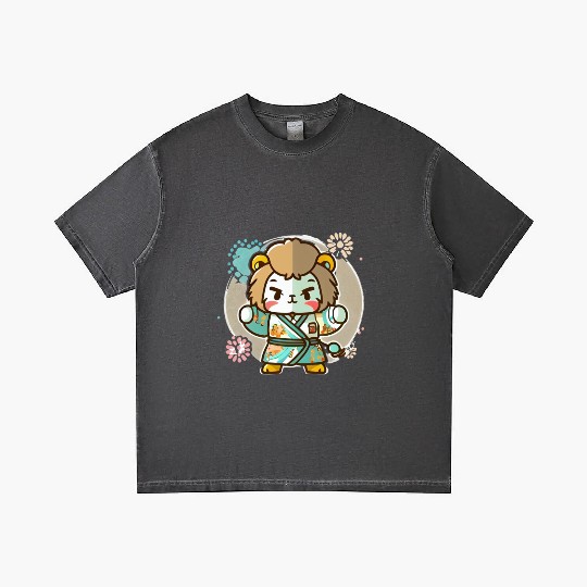 Lion kimono Gradient T Shirts