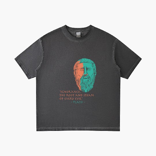 Plato Stoic Philosophy Quote Gradient T Shirts