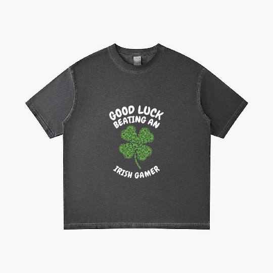 St. Patrick's Day Gaming Shamrock Gamer Video Gradient T Shirts