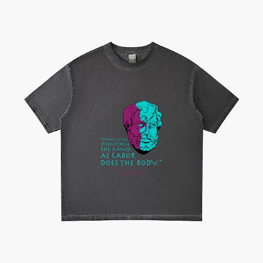 Seneca Stoic Philosophy Quote Gradient T Shirts