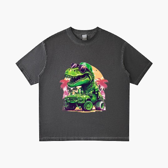 St Patricks Day Dinosaur Monster Truck Trex Gradient T Shirts