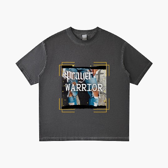 Prayer Warrior - Ripped Jeans Gradient T Shirts